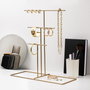 Aberto Design TK-006 Organizador de Joyero de Metal Dorado